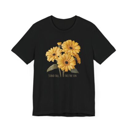 Stand Tall Face the Sun Daisy Designer Short-Sleeve Top - Image 2