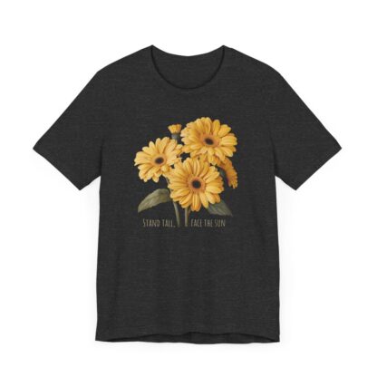 Stand Tall Face the Sun Daisy Designer Short-Sleeve Top - Image 3